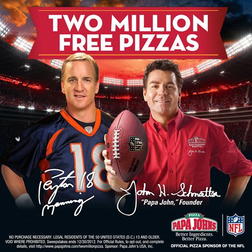 Papa John's Kicks off NFL Season with 2 Million Pizza Giveaway