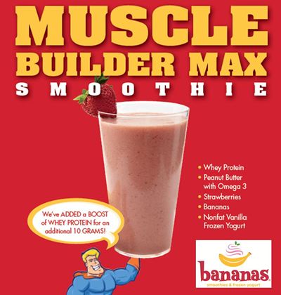 Muscle Builder Max Smoothie Packs a Protein Punch at Bananas