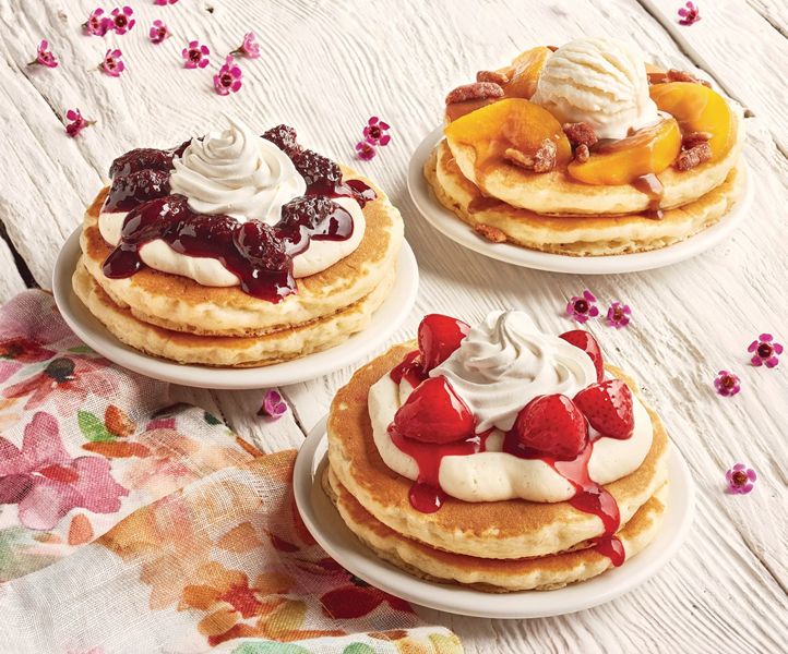 Spring Flavors Burst In Every Bite Of The New, Limited Time Juicy Fruit And Sweet Cream Topped Buttermilk Pancakes At IHOP Restaurants