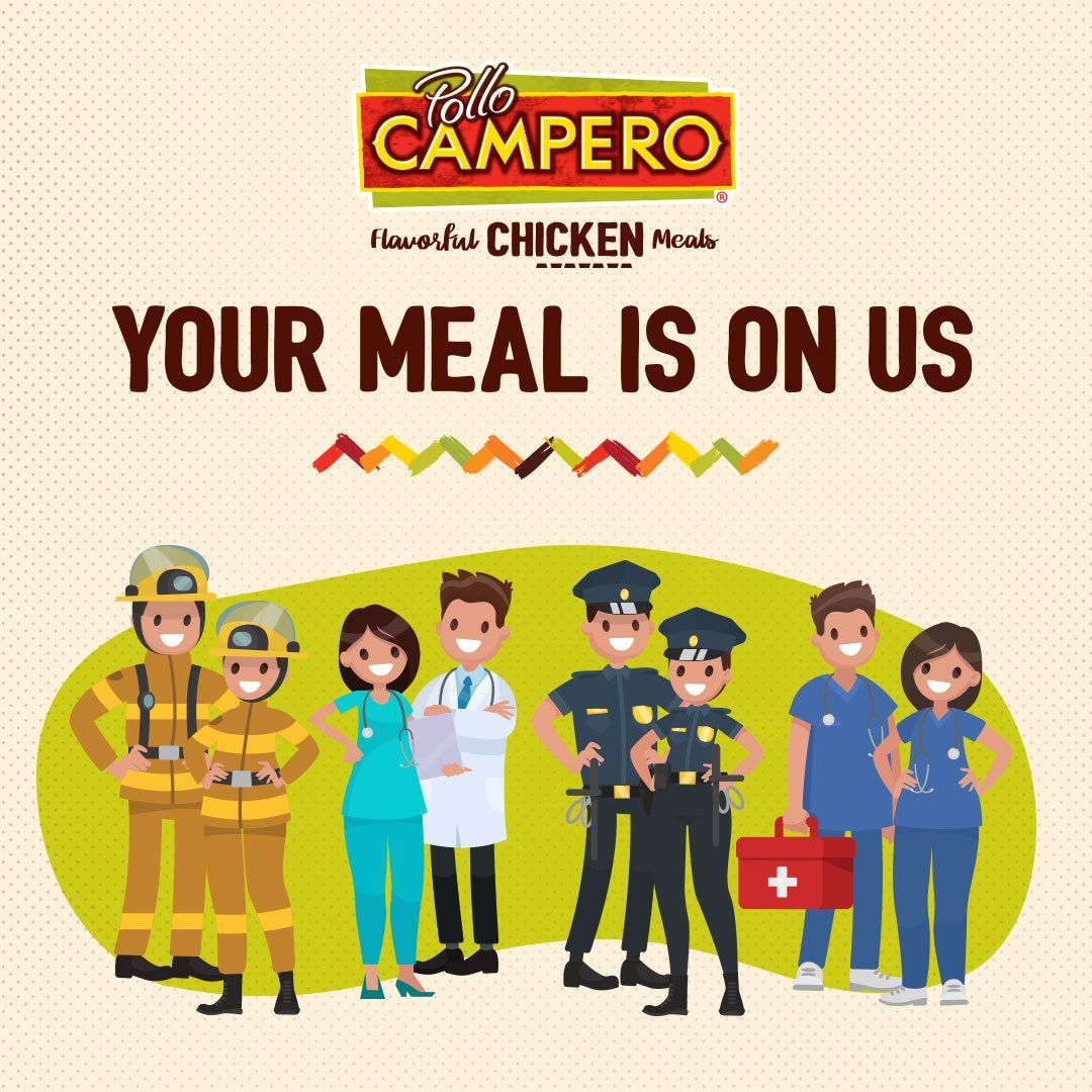 Pollo Campero Offers Free Meals To First Responders, Medical Personnel In March