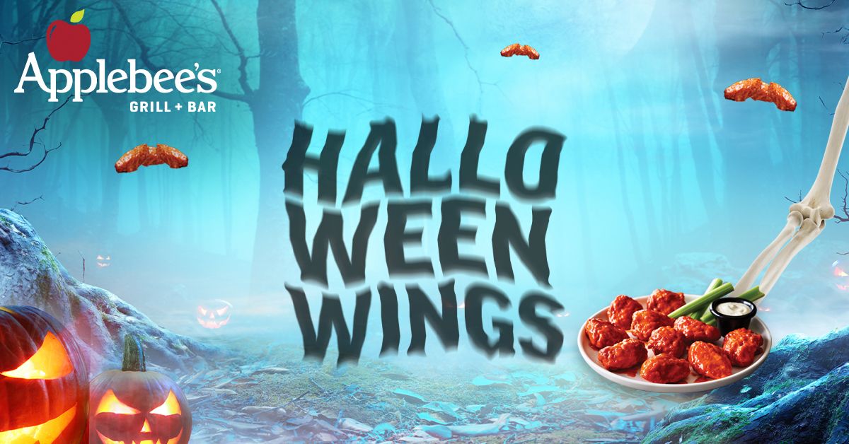 BOO! Applebee's Treats with a Monstrous Halloween Wings Deal