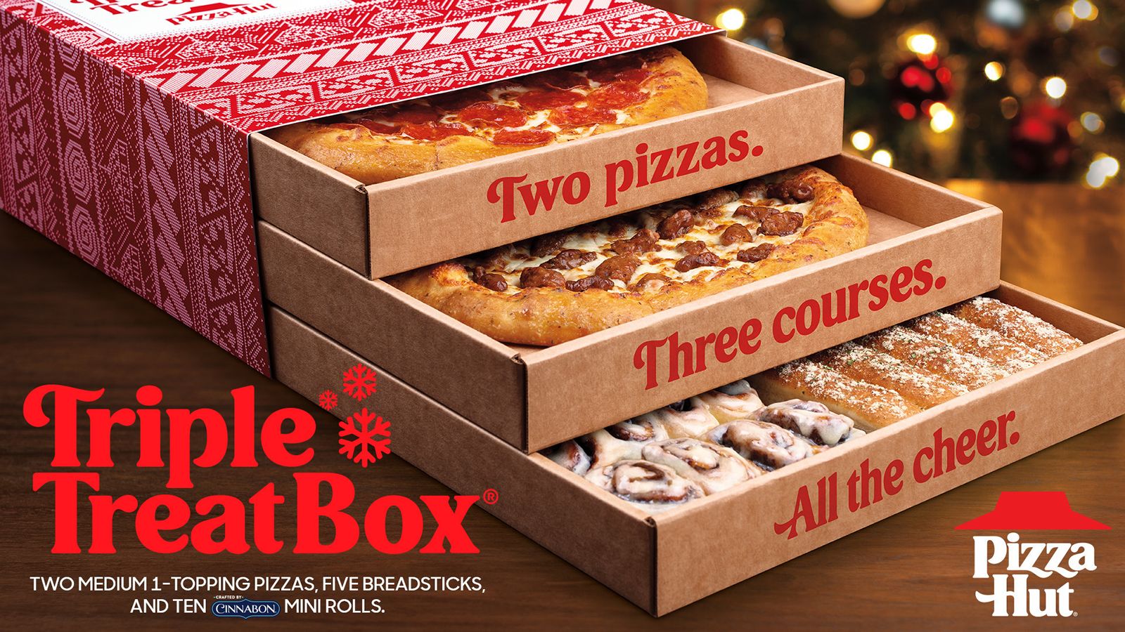 Sleigh The Holiday Season With The Family-Favorite Triple Treat Box From Pizza Hut