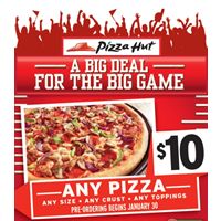 Pizza Hut Expects to Surpass 2 Million Pizzas Sold on Football's Biggest Day