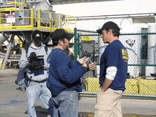 Mike Rowe filming Dirty Jobs at Gills Onions