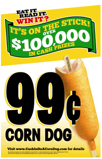 Wienerschnitzel Announces Third Annual "Cash in on a Corn Dog" Sweepstakes