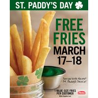 Celebrate St. Patrick's Day with Free Fries at BK
