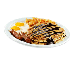 Denny's Peanut Butter Cup Pancakes Breakfast Denny's Peanut Butter Cup Pancakes Breakfast