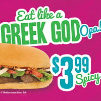 The New Miami Subs Grill Goes Greek, Offers New Mediterranean Gyros Sub