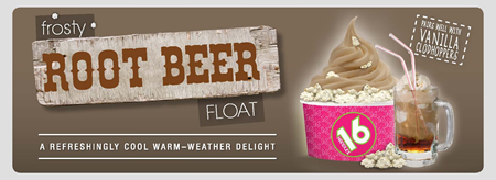16 Handles Salutes Summer With New 'Frosty Root Beer Float' Frozen Yogurt