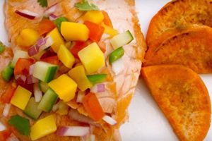 Benihana's New Hibachi Mango Salmon