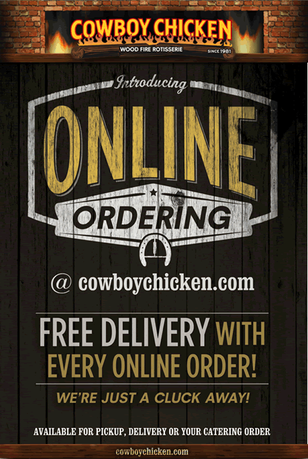 Cowboy Chicken Wood Fire Rotisserie Introduces Online Ordering Cowboy Chicken Wood Fire Rotisserie Introduces Online Ordering