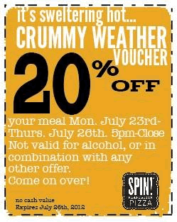 Spin! Neapolitan Pizza Heats Up Business With Crummy Weather Voucher