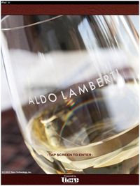 Caffe Aldo Lamberti Introduces Tiare Technology Wireless WineList System to Showcase Wine Spectator Recognized Wine Program