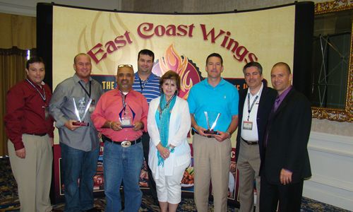 2012 East Coast Wings & Grill Convention East Coast Wings & Grill Awards 'Keys to Excellence' to Franchise Owner with a New Car