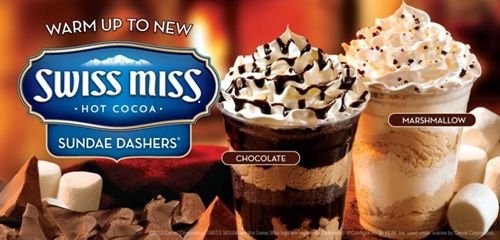 Carvel Introduces New Swiss Miss Sundae Dashers