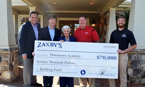 Zaxby's Donates $70,000 to Develop New Children's Academy Zaxby's Donates $70,000 to Develop New Children's Academy