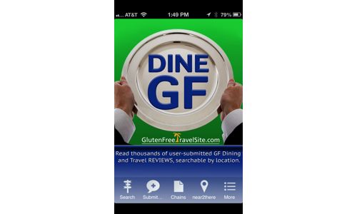 GlutenFreeTravelSite Launches DINE GLUTEN FREE iPhone App and Android App for Accessing Site's Dining & Travel Reviews