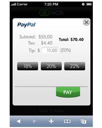 NCR and PayPal Working Together to Make Everyday Easier for Consumers When Dining Out and Shopping