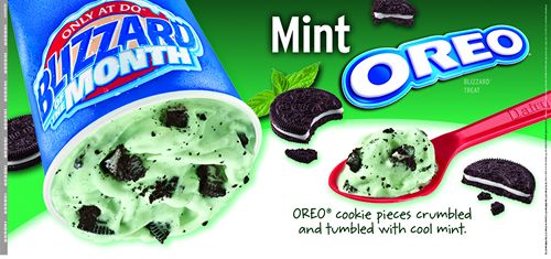 Dairy Queen Mint Oreo Blizzard Dairy Queen Restaurants Celebrate St. Patrick's Day with Great Deals