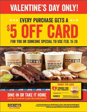 Dickey's Barbecue Invites Guests to Share the Love on Valentine's Day