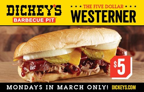 Mondays in March Just Got Tastier at Dickey's Barbecue Mondays in March Just Got Tastier at Dickey's Barbecue