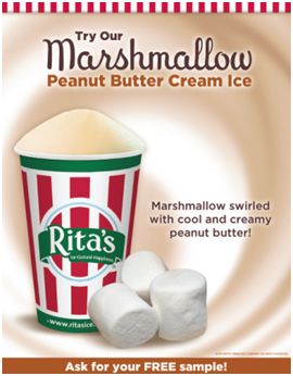 Rita's Italian Ice Introduces New Flavor Marshmallow Peanut Butter Cream Ice