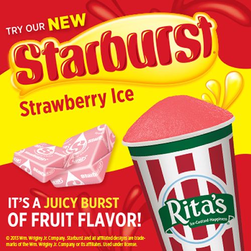 Rita's Italian Ice Introduces New STARBURST Strawberry Ice Flavor Rita's Italian Ice Introduces New STARBURST Strawberry Ice Flavor