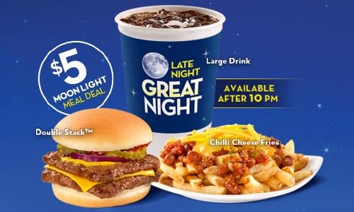 Wendy's Moonlight Meal Deal Hamburgers a Clear Winner among Millennial Males for Late Night Food Choices