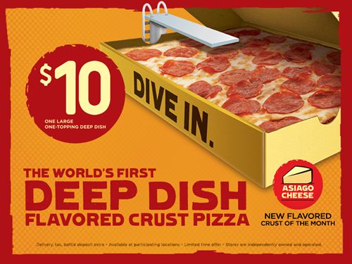 Hungry Howie's Pizza Offers Asiago Cheese Crust for July