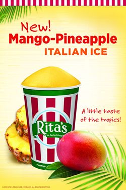 Rita's Italian Ice Introduces Mango-Pineapple Ice