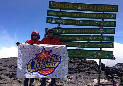 Church's Chicken CEO Jim Hyatt Reaches New Heights with Climb of Africa's Mt. Kilimanjaro