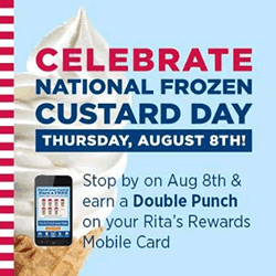 Rita's Italian Ice to Celebrate National Frozen Custard Day