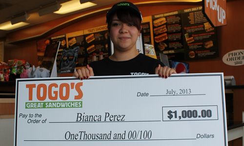 Togo's Announces Recipients of First Annual Education Fund