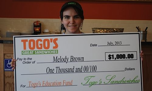 Togo's Announces Recipients of First Annual Education Fund