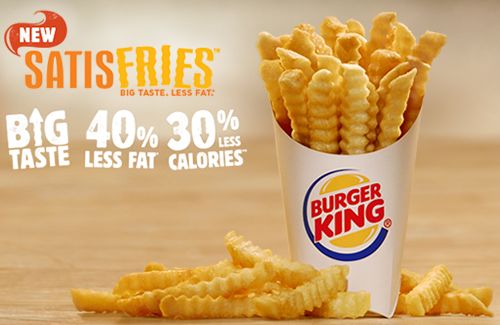 BURGER KING Introduces New SATISFRIES, Great Tasting Crinkle-Cut, Reduced Fat, Reduced Calorie French Fries