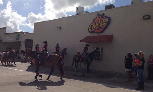 Church's Chicken Drive-Thru in Katy, Texas Welcomes a New Type of Customer