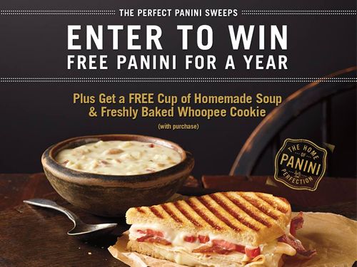 Corner Bakery Cafe Rewards 100 Lucky Fans in the Year of Perfect Panini Sweepstakes