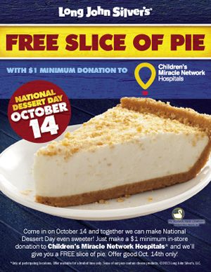 Long John Silver's Entices the Sweet Tooth with a Special Promotion Benefitting Children's Miracle Network Hospitals