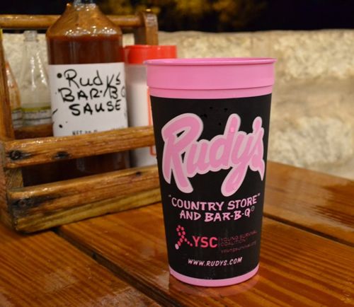 Rudy's "Country Store" and Bar-B-Q Brings Back Pink Cups for Breast Cancer Awareness Month and Raises Funds for Young Survival Coalition