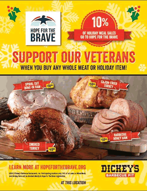 Dickey's Barbecue Announces Holiday Partnership with Hope for the Brave