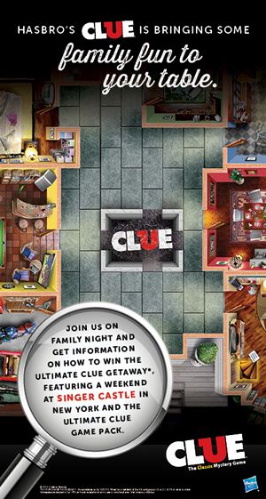 Play Detective with Clue at Ryan's, HomeTown Buffet and Old Country Buffet this December