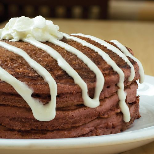 Sunny Street Café Red Velvet Pancakes