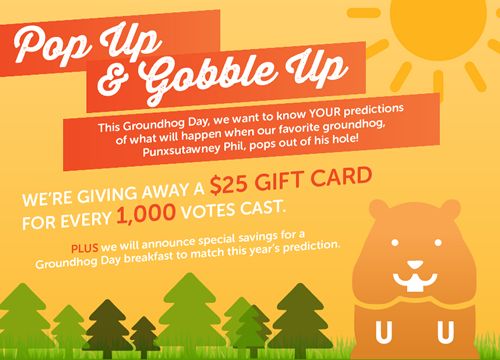 Ryan's, HomeTown Buffet and Old Country Buffet Set to Predict a Good Deal on Groundhog Day, February 2