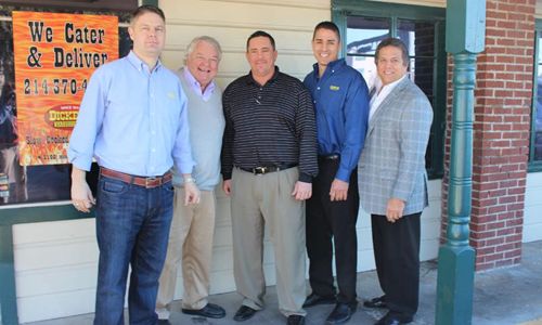Roland Dickey Stops by New Dickey's Barbecue Pit in Seaside