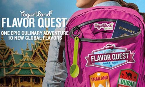 Yogurtland's Second Annual Flavor Quest Will Take Guests on an Epic Culinary Adventure Around the World