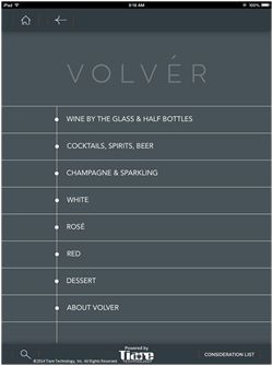 Chef Jose Garces Selects the Tiare Technology Wireless WineList Solution for His Newest Restaurant Volvér