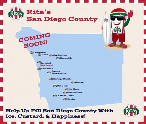 Rita's Italian Ice Now Scooping in Chula Vista
