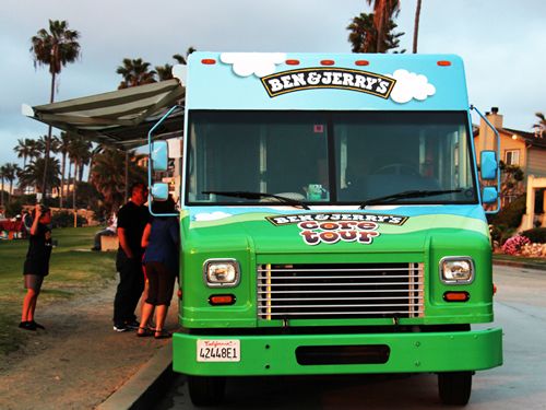 Ben & Jerry's Makes Grand Entrance in LA for Scoop Truck Tour