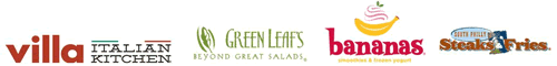 Villa Italian Kitchen, Green Leaf's, Bananas Smoothies & Frozen Yogurt, and South Philly Steaks & Fries All Open Today at Riverwalk Marketplace