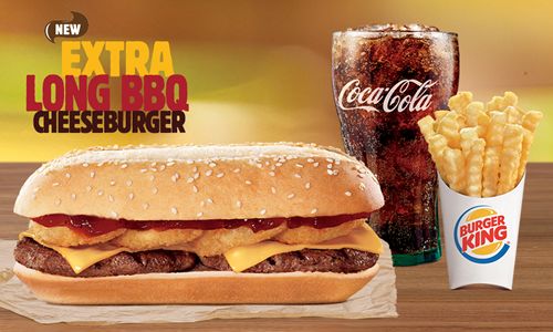 Burger King Introduces the Extra Long BBQ Cheeseburger